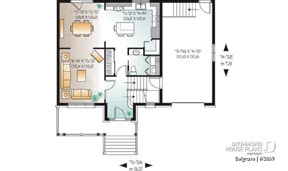 1st level - 3 bedroom country style with veranda, garage and computer corner - Belgrave