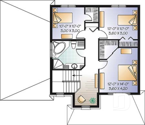 2nd level - 3 bedroom country style with veranda, garage and computer corner - Belgrave