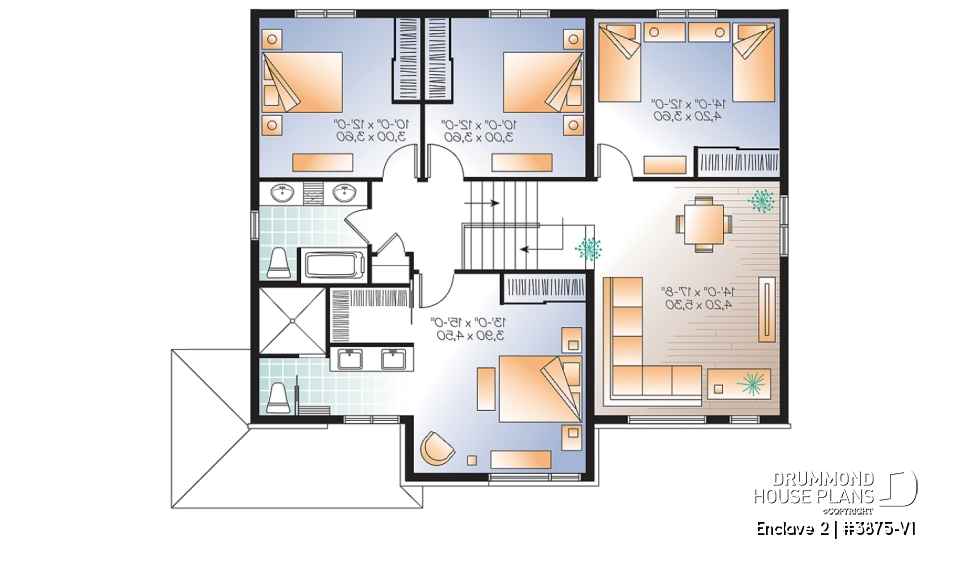 2nd level - Large 4 to 5 bedroom Modern Home with garage, great master suite, game room on second floor - Enclave 2