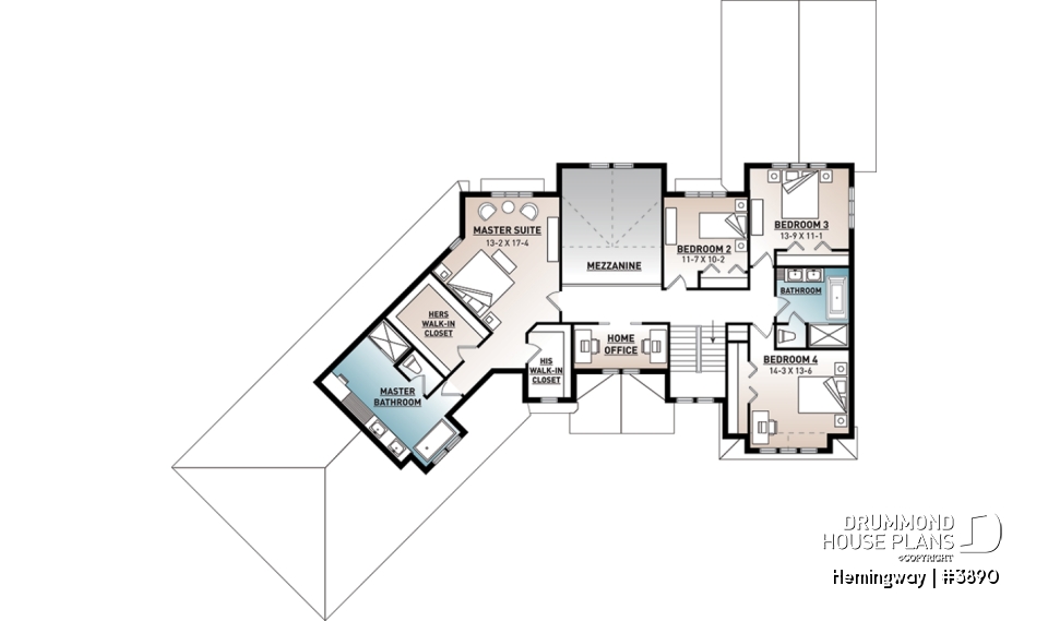 2nd level - Stunning Cape Cod style home, 4 to 5 bedrooms, large master suite, open layout, large covered deck, lakefront - Hemingway