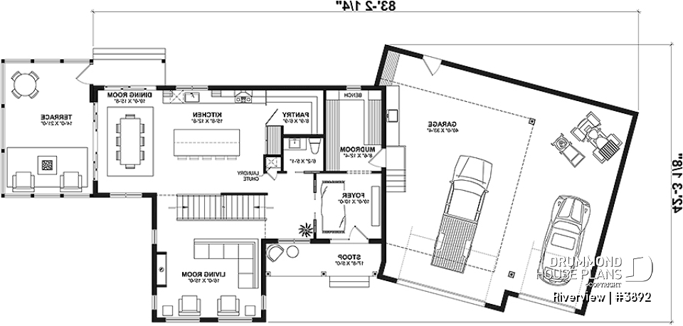 1st level - Bright 5 bedroom family home, spacious 2 car-garage, open floor plan - Riverview