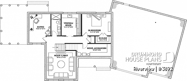 Basement - Bright 5 bedroom family home, spacious 2 car-garage, open floor plan - Riverview