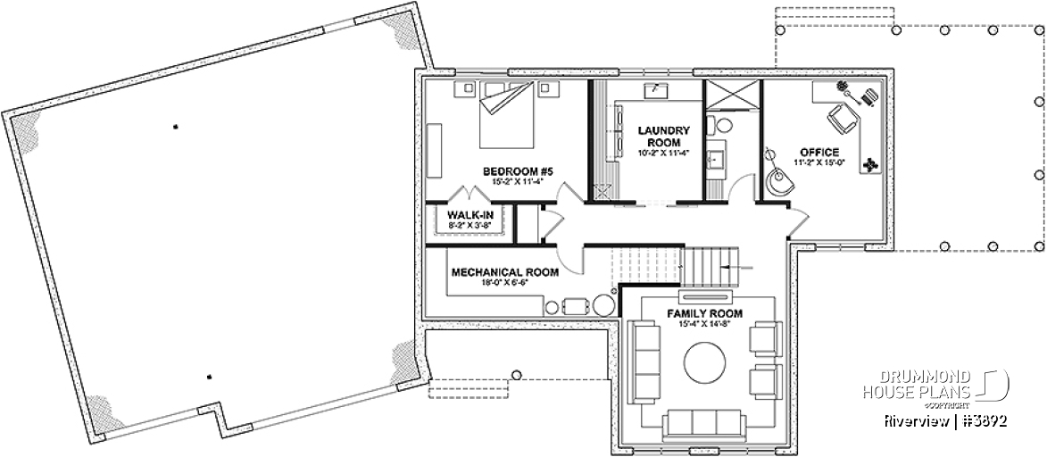 Finished basement (Optional $) - Bright 5 bedroom family home, spacious 2 car-garage, open floor plan - Riverview