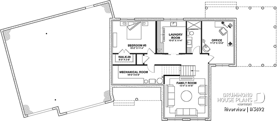 Finished basement (Optional $) - Bright 5 bedroom family home, spacious 2 car-garage, open floor plan - Riverview