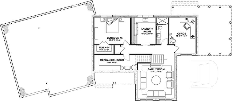 Finished basement (Optional $) -  - Riverview
