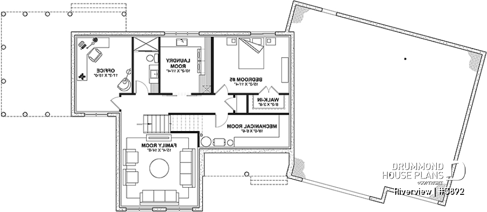 Finished basement (Optional $) - Bright 5 bedroom family home, spacious 2 car-garage, open floor plan - Riverview