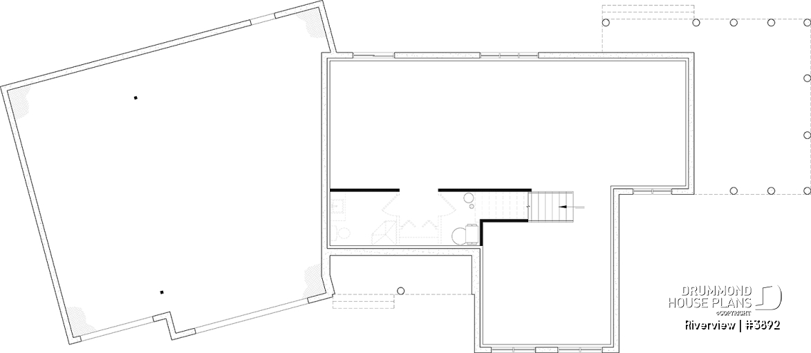Unfinished basement - Bright 5 bedroom family home, spacious 2 car-garage, open floor plan - Riverview