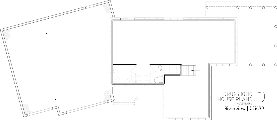 Unfinished basement - Bright 5 bedroom family home, spacious 2 car-garage, open floor plan - Riverview