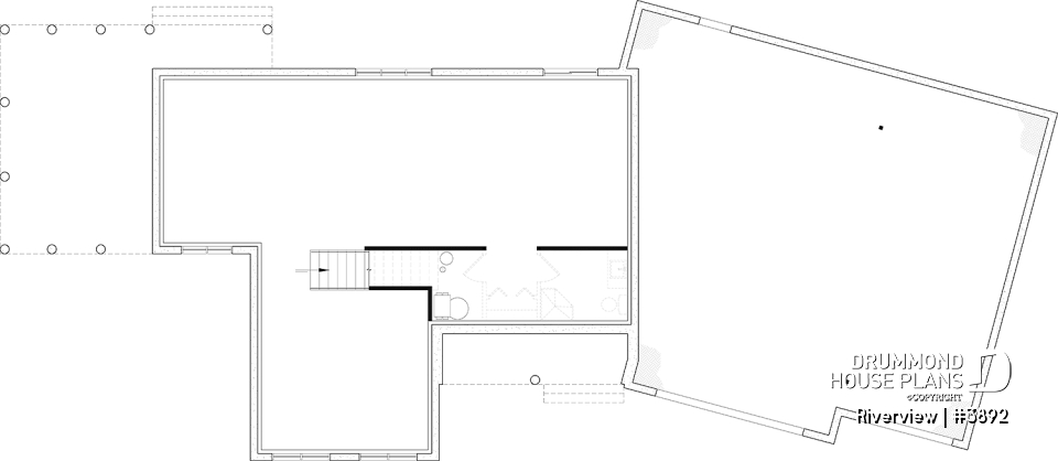 Unfinished basement - Bright 5 bedroom family home, spacious 2 car-garage, open floor plan - Riverview