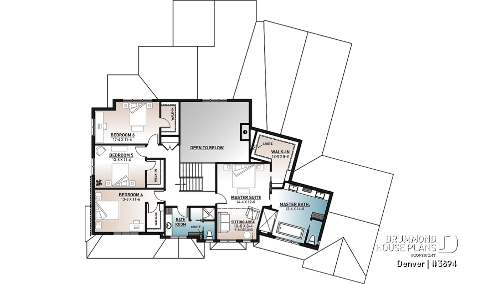 2nd level - Denver Plan: Nordic Home with 4–6 Bedrooms, Indoor Half Basketball Court &amp; Oversized Double Garage - Denver
