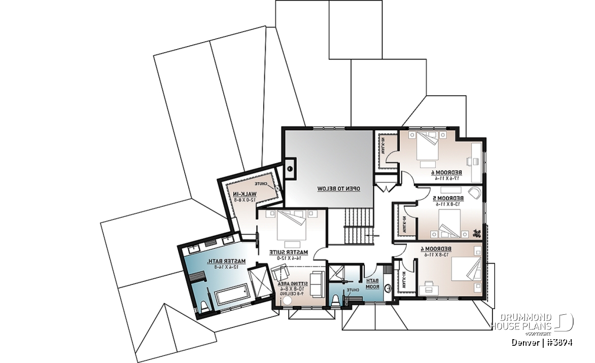 2nd level - Denver Plan: Nordic Home with 4–6 Bedrooms, Indoor Half Basketball Court &amp; Oversized Double Garage - Denver