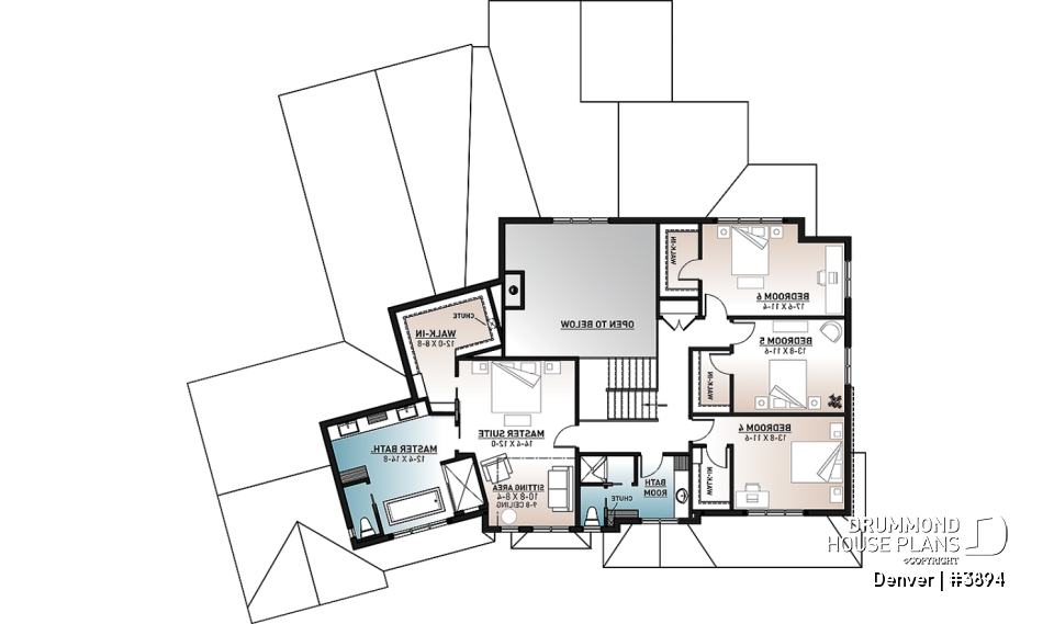 2nd level - Denver Plan: Nordic Home with 4–6 Bedrooms, Indoor Half Basketball Court &amp; Oversized Double Garage - Denver