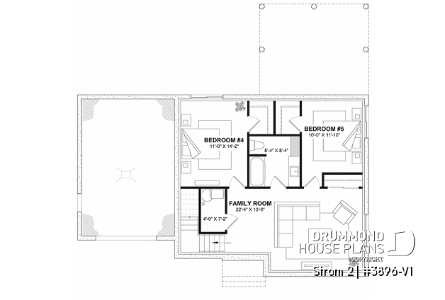 Finished basement - Farmhouse home with a versatile layout offering 3 to 6 bedrooms, optional finished basement ($), and a covered - Strom 2