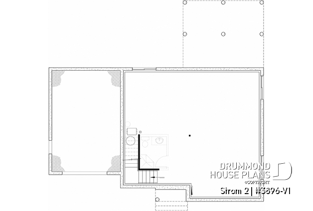 Unfinished basement (Optional $) - Farmhouse home with a versatile layout offering 3 to 6 bedrooms, optional finished basement ($), and a covered - Strom 2