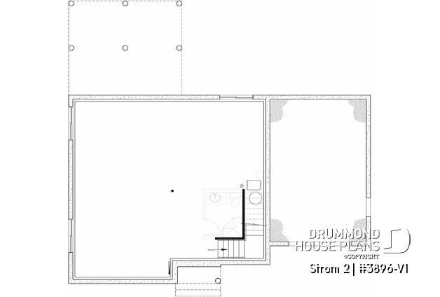 Unfinished basement (Optional $) - Farmhouse home with a versatile layout offering 3 to 6 bedrooms, optional finished basement ($), and a covered - Strom 2