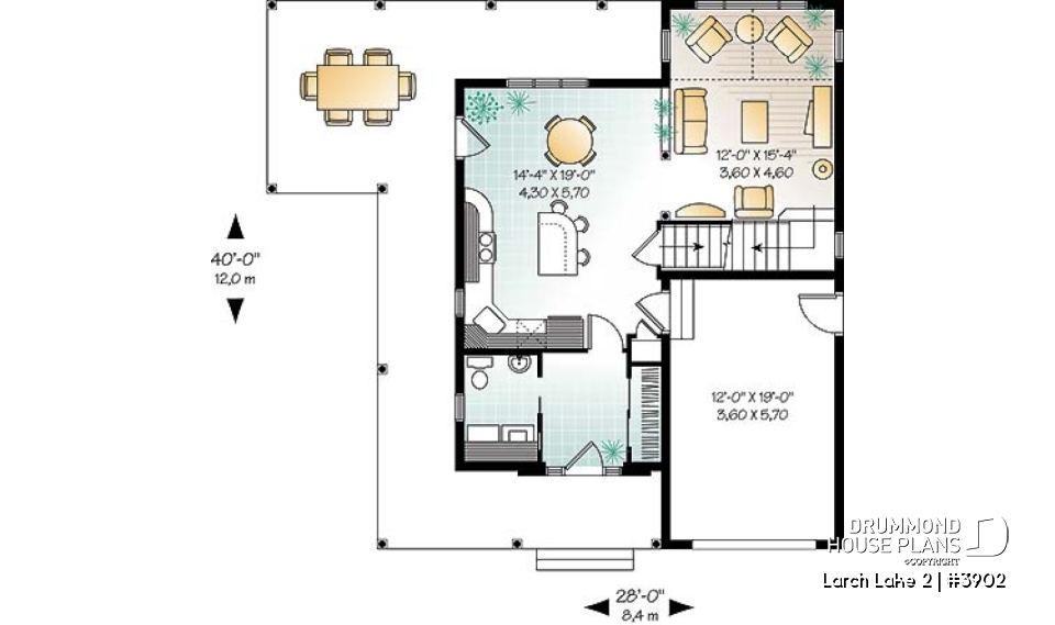 1st level - Farmhouse, covered porch, 2-3 bedrooms, master with private balcony - Larch Lake 2