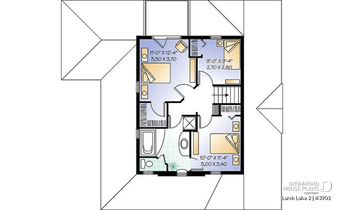 2nd level option 2 - Farmhouse, covered porch, 2-3 bedrooms, master with private balcony - Larch Lake 2