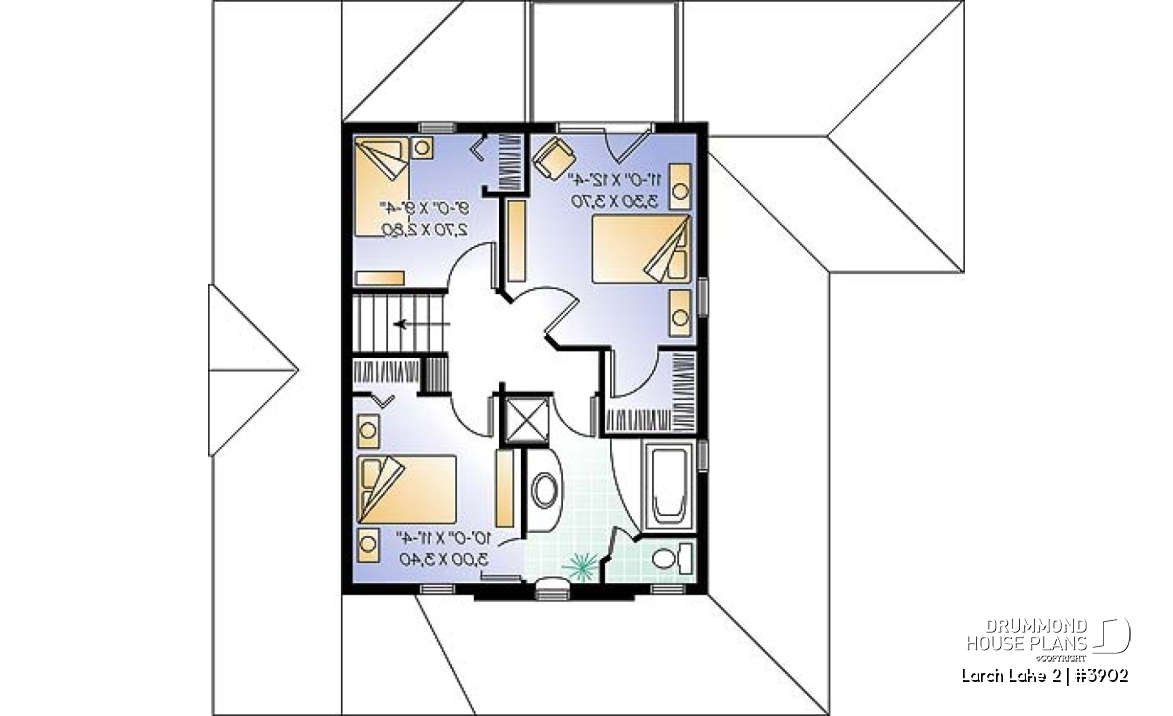2nd level option 2 - Farmhouse, covered porch, 2-3 bedrooms, master with private balcony - Larch Lake 2