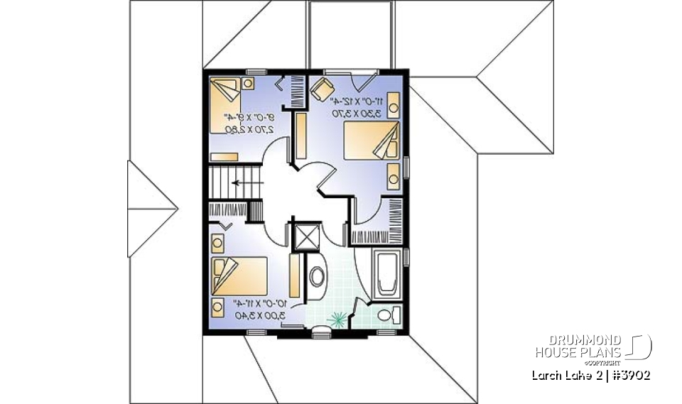 2nd level option 2 - Farmhouse, covered porch, 2-3 bedrooms, master with private balcony - Larch Lake 2