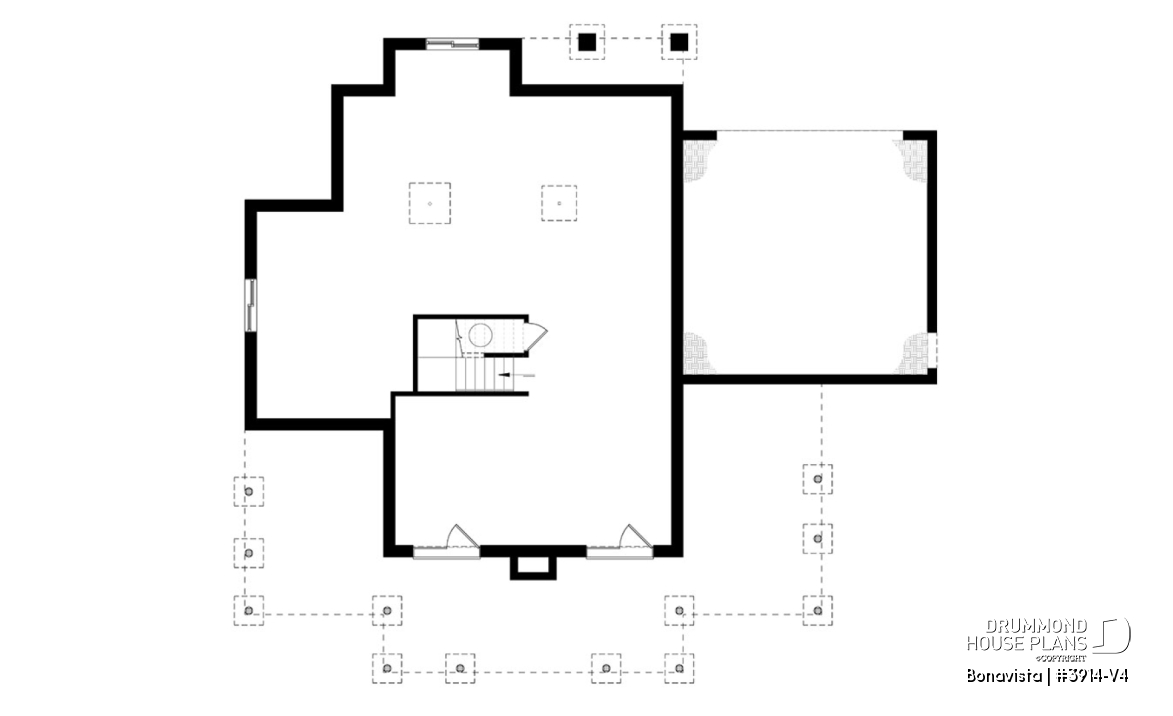 Basement - 4 bedroom lakefront cottage including 2 master suites, double garage, open floor plan concept - Bonavista