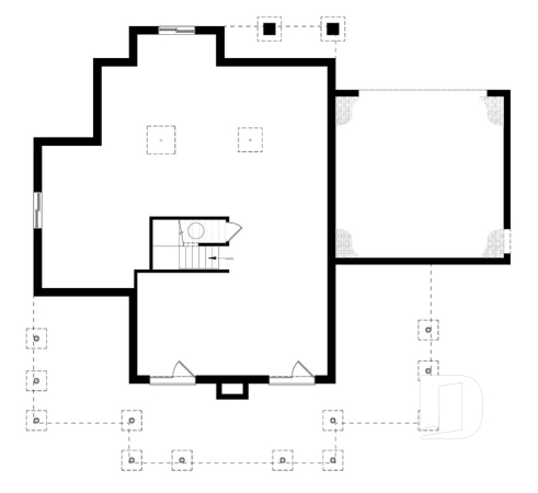 Basement - 4 bedroom lakefront cottage including 2 master suites, double garage, open floor plan concept - Bonavista