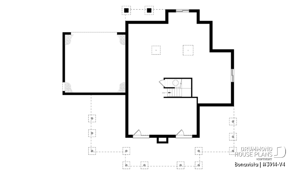 Basement - 4 bedroom lakefront cottage including 2 master suites, double garage, open floor plan concept - Bonavista