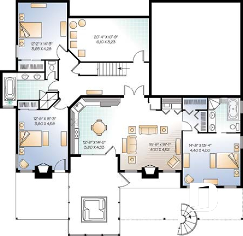 Basement - 5 bedroom modern ranch, walkout basement, screened-in porch, basement for grand-parents - Eave