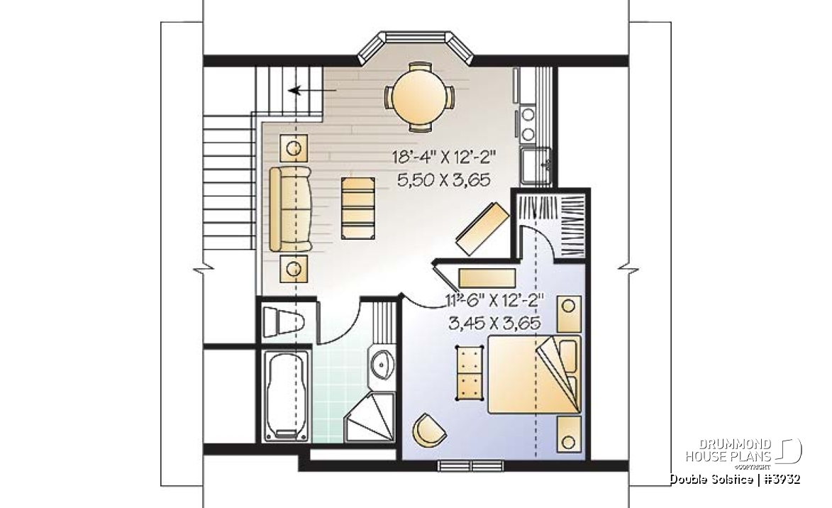 2nd level - Double car garage with apartment on second floor - Double Solstice