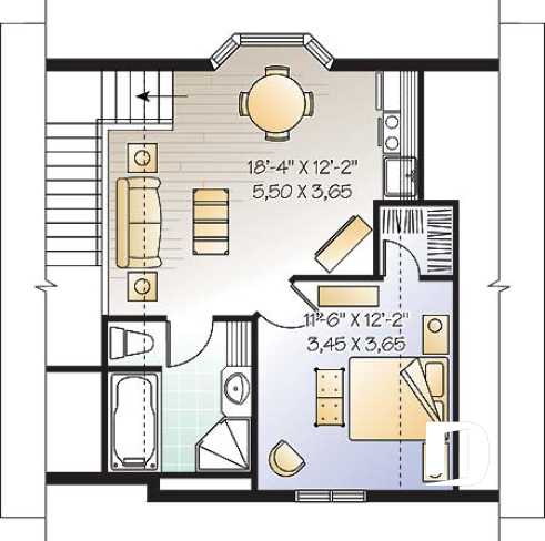 2nd level - Double car garage with apartment on second floor - Double Solstice