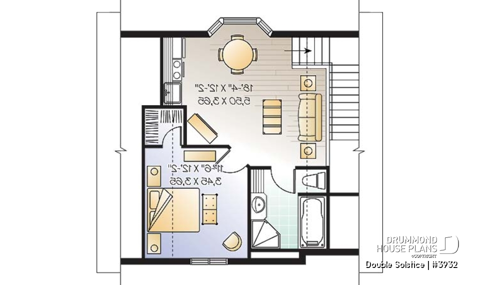 2nd level - Double car garage with apartment on second floor - Double Solstice