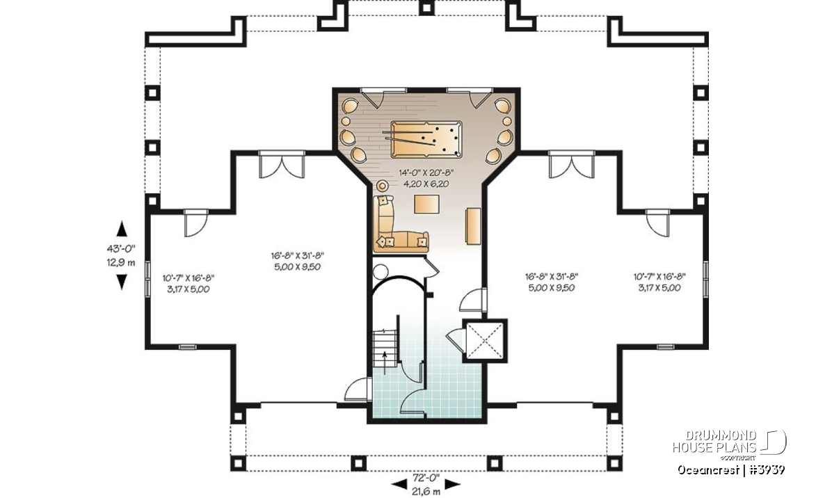1st level - Stunning 4 to 5+ bedroom lakefront home, Mediterranean style, 2 master suites, great terrace, home elevator - Oceancrest