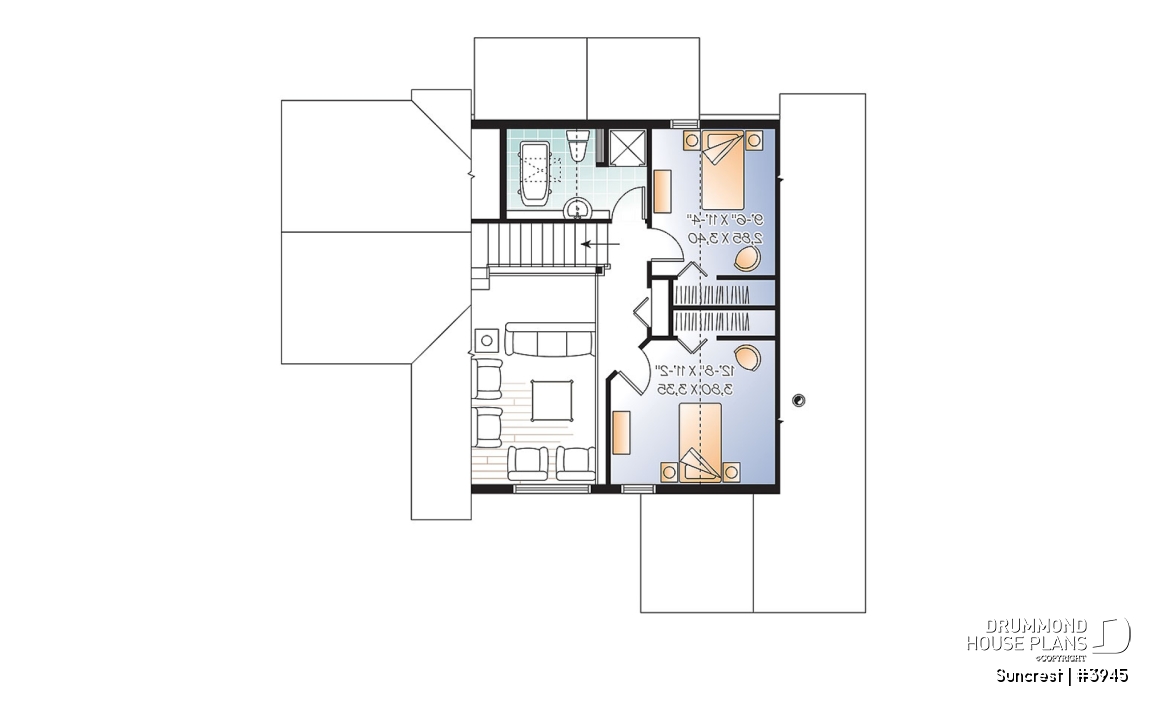 2nd level - Open floor plan lakefront Country Cottage, master bedroom on main, double sided fireplace &amp; covered terrace - Suncrest