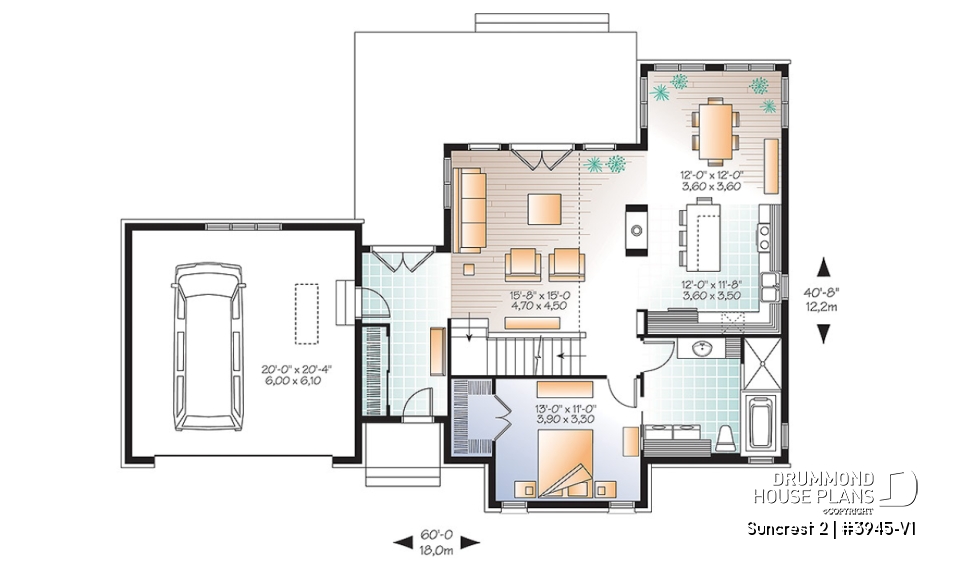 1st level - 4 season Chalet style home with large bonus space, 2-car garage, master suite on main floor - Suncrest 2