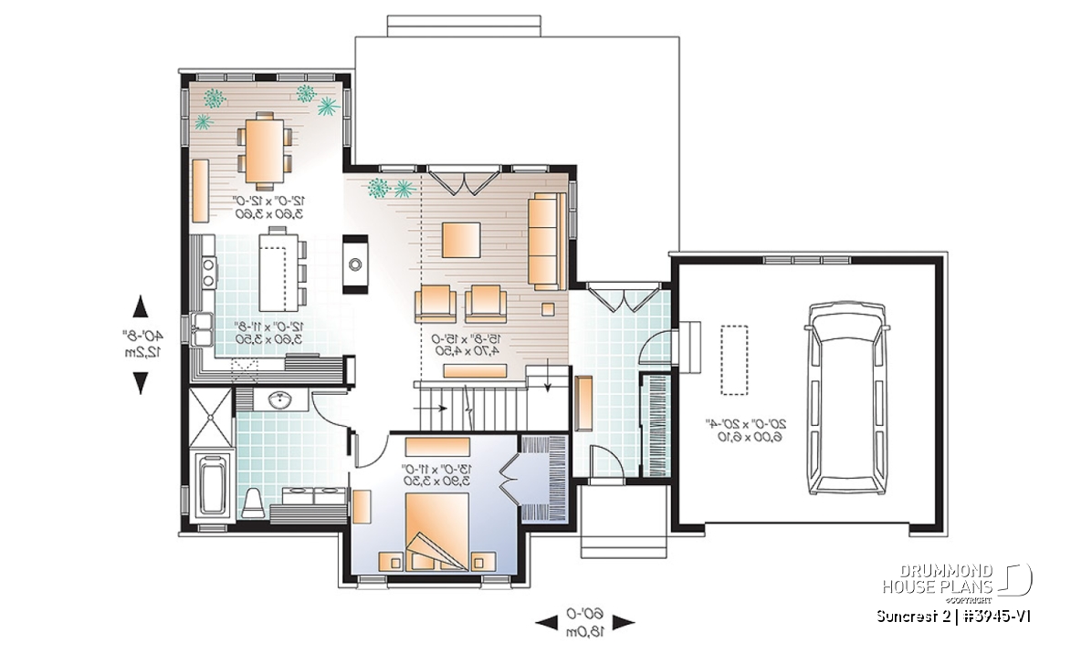 1st level - 4 season Chalet style home with large bonus space, 2-car garage, master suite on main floor - Suncrest 2