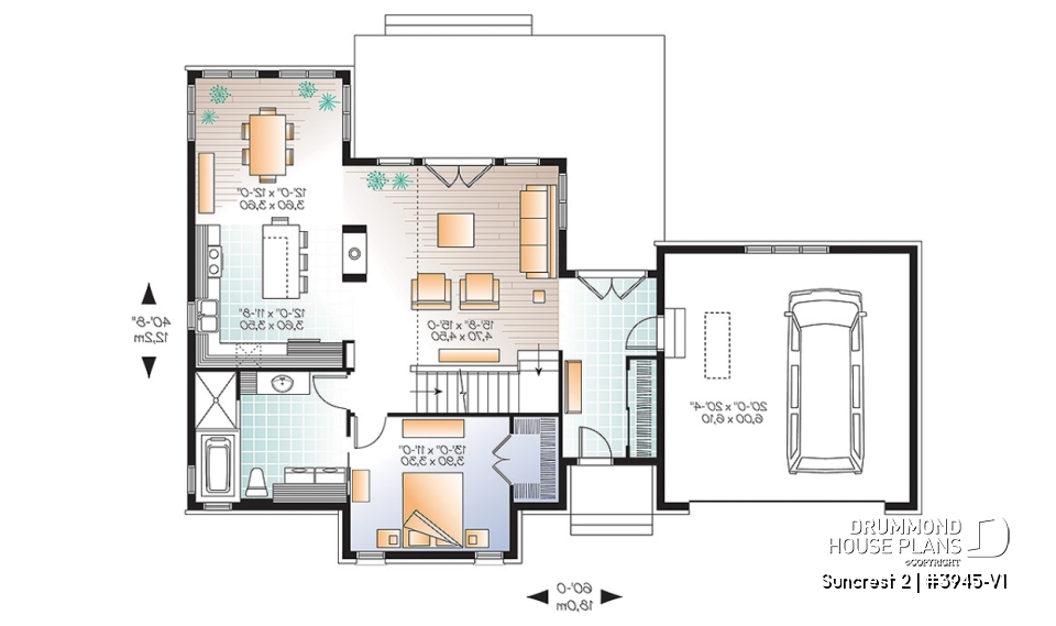 1st level - 4 season Chalet style home with large bonus space, 2-car garage, master suite on main floor - Suncrest 2