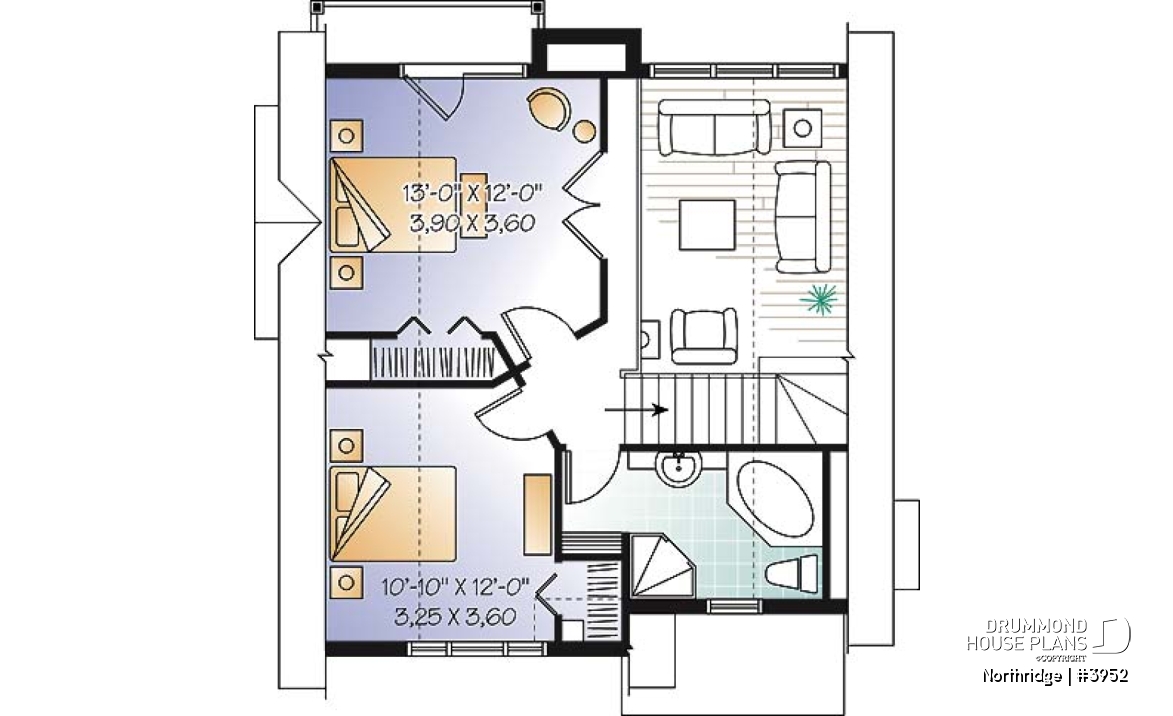 2nd level - Modern Rustic ski chalet with 2 to 4 bedrooms, panoramic view, ample storage space - Northridge
