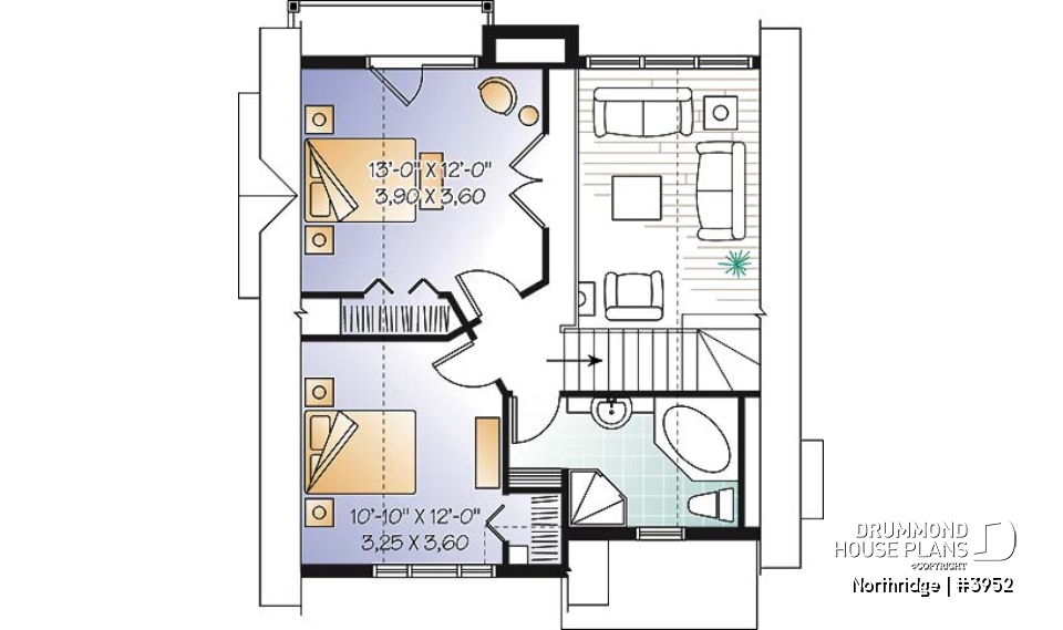 2nd level - Modern Rustic ski chalet with 2 to 4 bedrooms, panoramic view, ample storage space - Northridge