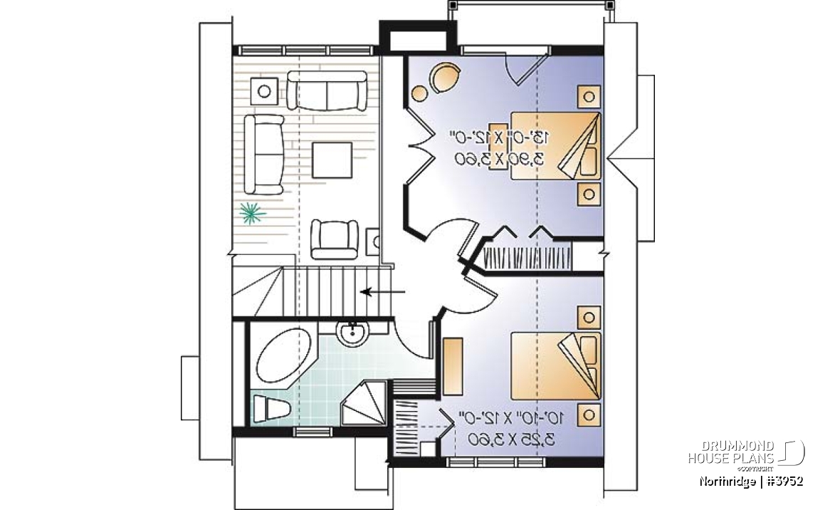 2nd level - Modern Rustic ski chalet with 2 to 4 bedrooms, panoramic view, ample storage space - Northridge