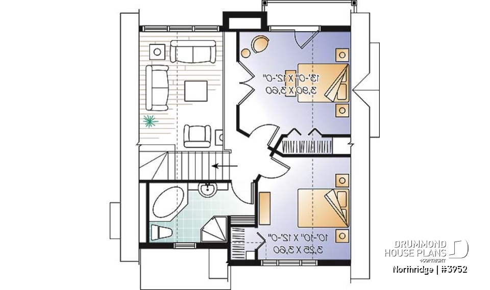 2nd level - Modern Rustic ski chalet with 2 to 4 bedrooms, panoramic view, ample storage space - Northridge