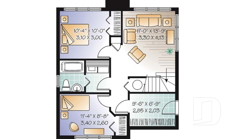 Finished basement (Optional $) -  - Northridge