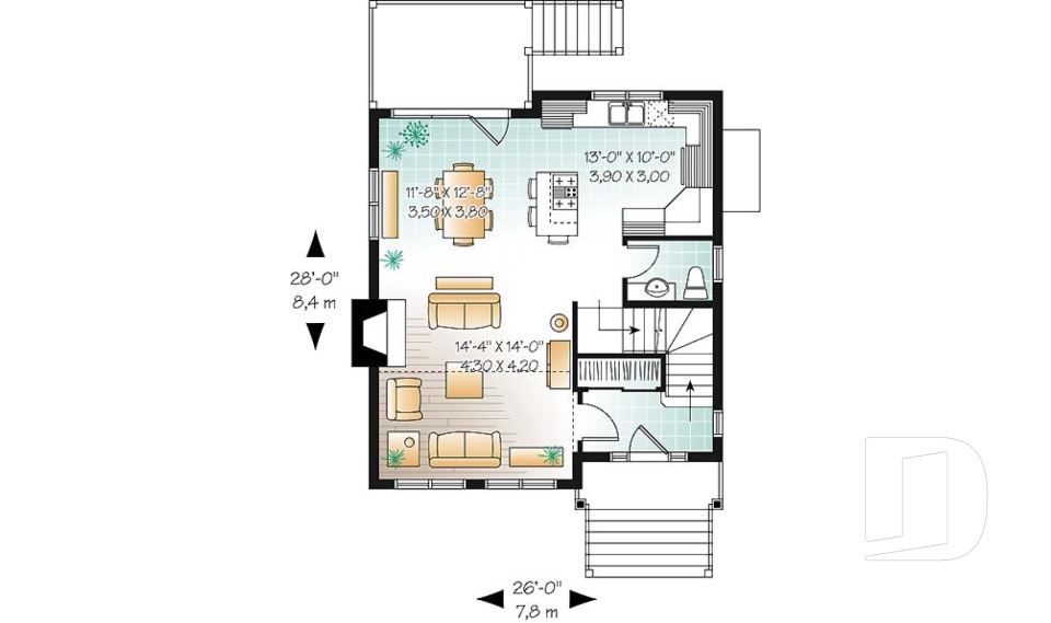 1st level -  - Chestnut