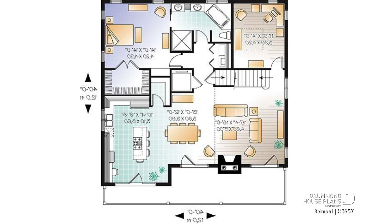 1st level - Home Design Featuring an Elevator and Walkout Basement, Panoramic Views, a Double Garage, 3 to 4 Bedrooms. - Belmont