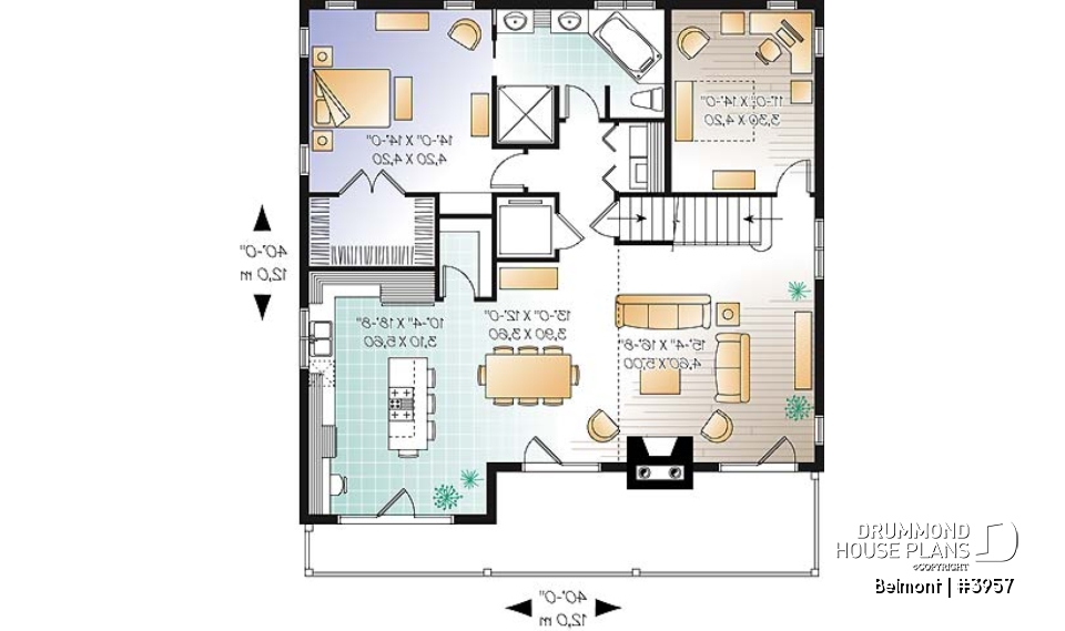 1st level - Home Design Featuring an Elevator and Walkout Basement, Panoramic Views, a Double Garage, 3 to 4 Bedrooms. - Belmont