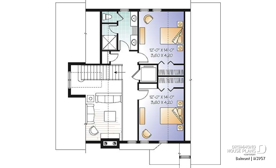 2nd level - Home Design Featuring an Elevator and Walkout Basement, Panoramic Views, a Double Garage, 3 to 4 Bedrooms. - Belmont