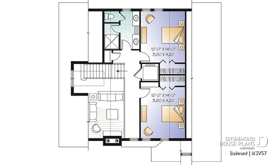 2nd level - Home Design Featuring an Elevator and Walkout Basement, Panoramic Views, a Double Garage, 3 to 4 Bedrooms. - Belmont