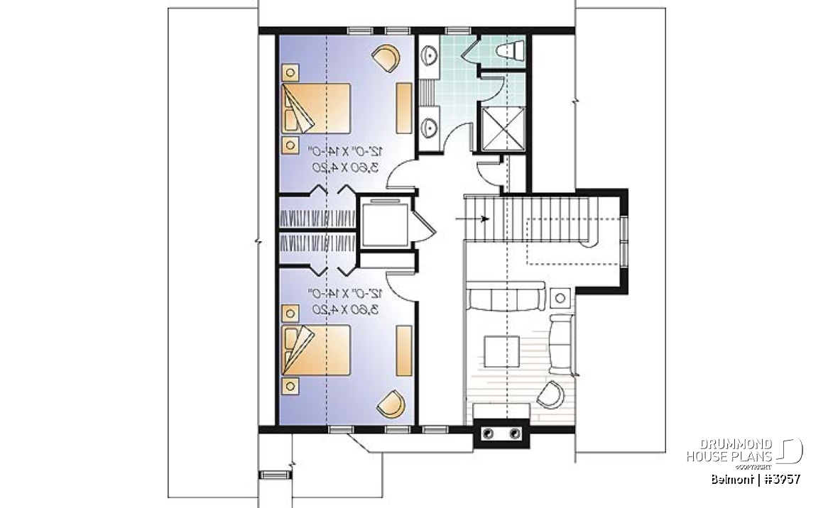 2nd level - Home Design Featuring an Elevator and Walkout Basement, Panoramic Views, a Double Garage, 3 to 4 Bedrooms. - Belmont