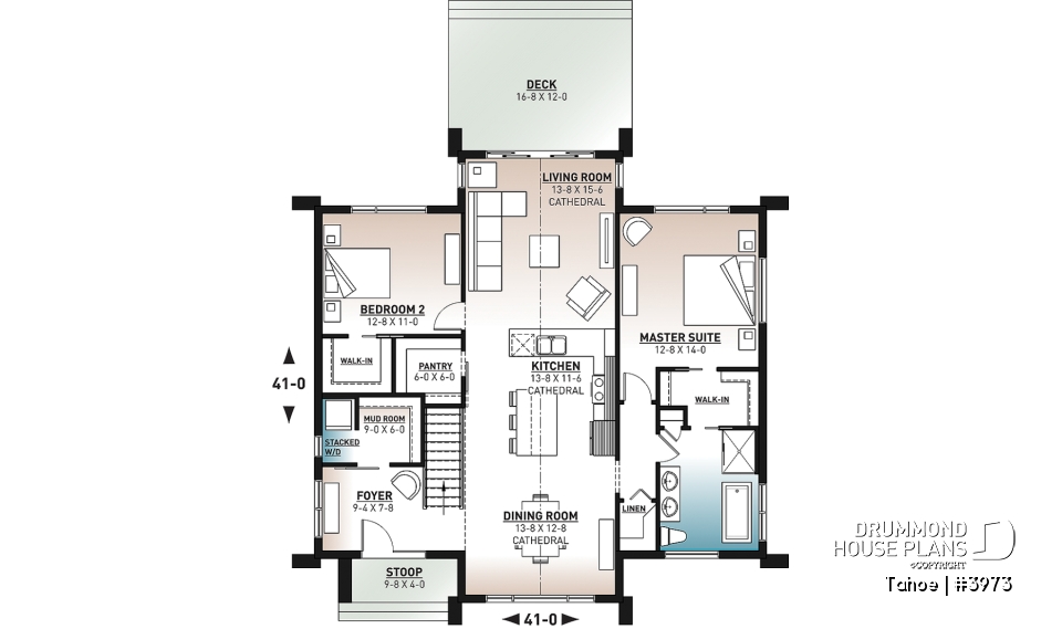 1st level - Scandinavian cottage with huge mud room, cathedral ceiling, 2 bedroom and amazing kitchen with view - Tahoe