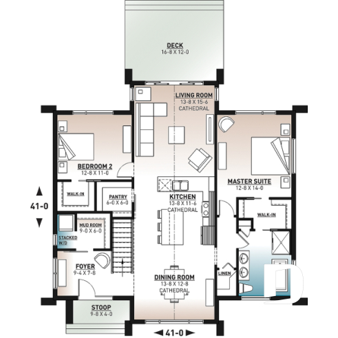 1st level - Scandinavian cottage with huge mud room, cathedral ceiling, 2 bedroom and amazing kitchen with view - Tahoe