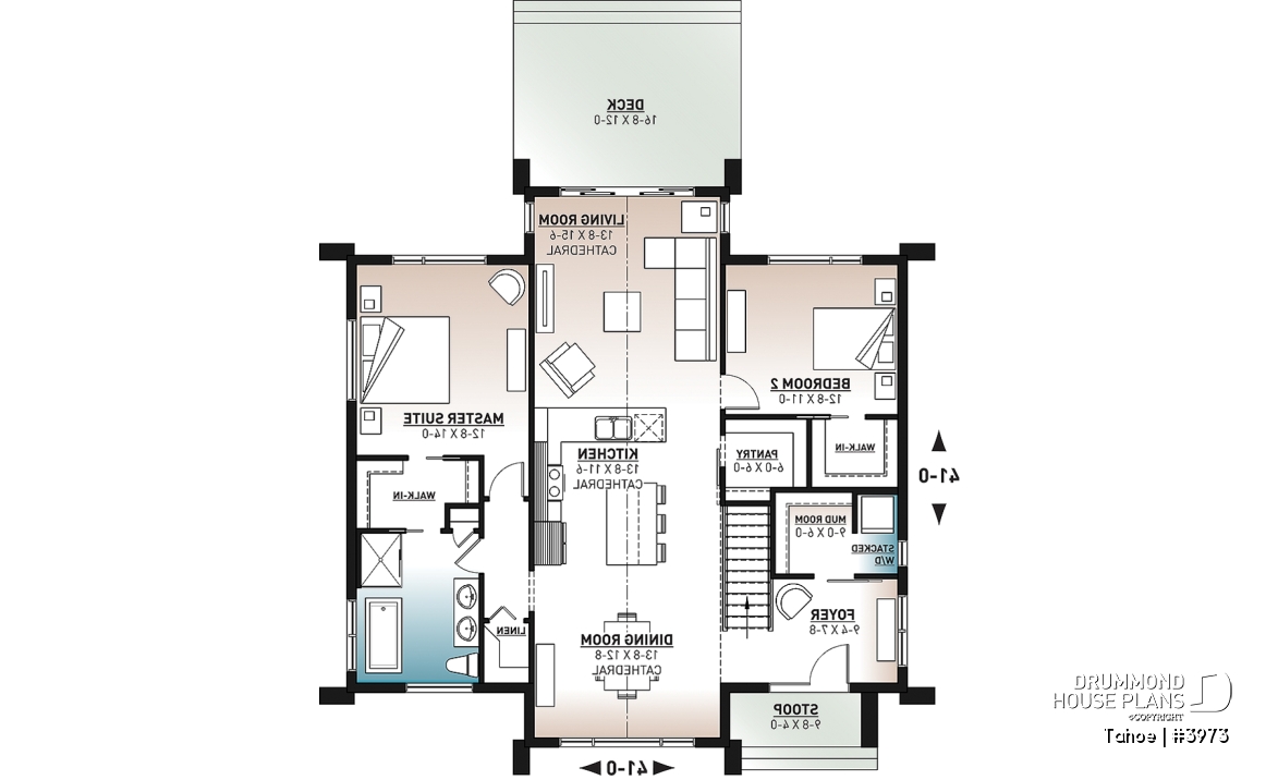 1st level - Scandinavian cottage with huge mud room, cathedral ceiling, 2 bedroom and amazing kitchen with view - Tahoe