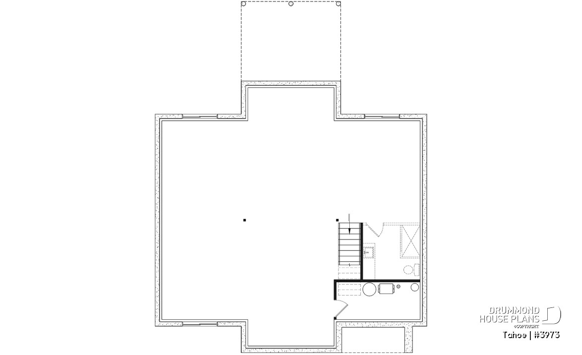 Unfinished basement - Scandinavian cottage with huge mud room, cathedral ceiling, 2 bedroom and amazing kitchen with view - Tahoe